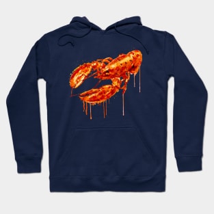 Crayfish watercolor painting Hoodie